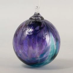 Classic Round Teal Fantasy Orchid