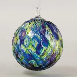 Classic Round Blue Mosaic Diamond Facet