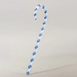 Vintage Candy Cane Blue & White Candy Canes