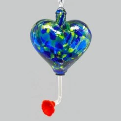 Heart Hummingbird Feeder Bluebell