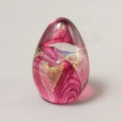 Dichroic Egg Cranberry Passion Flower