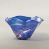 Mini Wave Bowl Blue Rainbow Twist